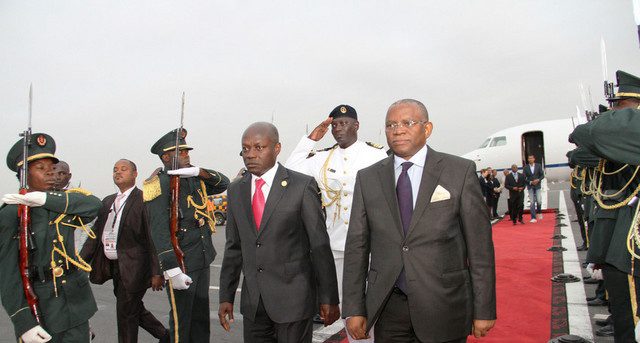 Chegada do Presidente da Guiné - Bissau - José Mário Vaz (Foto: Pedro Parente)