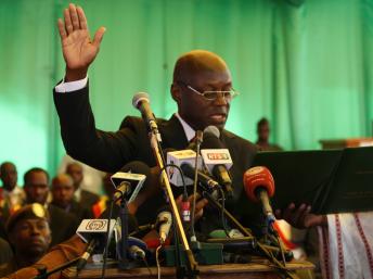 Presidente da Guiné-Bissau, José Mário Vaz. (AFP PHOTO / ALFA BA)