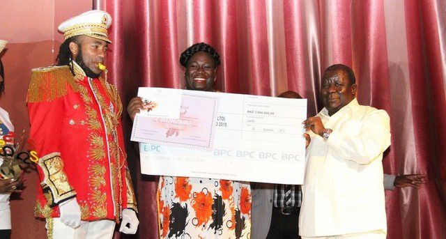 Cerimónia de entrega o prémios ao vencedor do Carnaval 2015 (Foto: Pedro Parente)