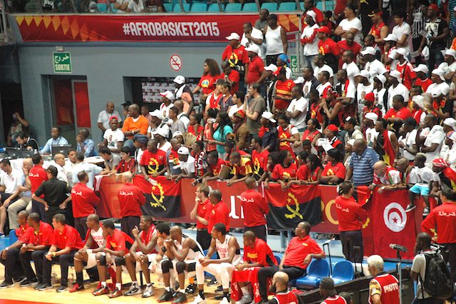 Angola levou a sua claque a Túnis e tinha esperança de ganhar o título. (Foto: Portal de Angola)