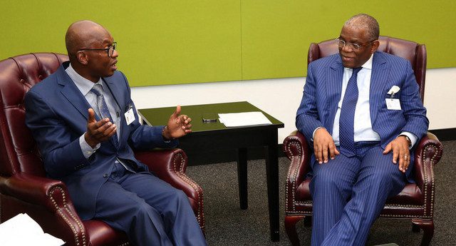Ministro das Relações Exteriores, Georges Chikoti encontra-se com seu homólogo do Burundi (Foto: Pedro Parente)