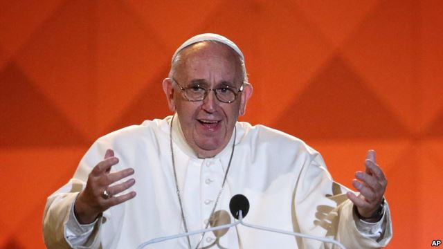 Papa Francisco no Festival das Famílias (AP)