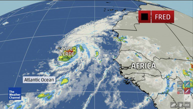 Tempestade tropical passa a furacão em Cabo Verde (D.R)