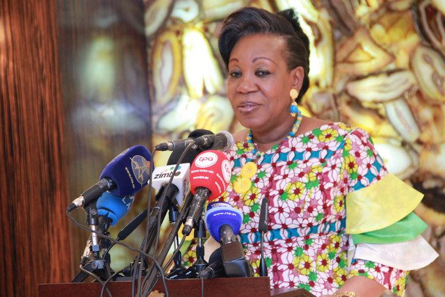 PRESIDENTE DA TRANSIÇÃO DA RCA, CATHERINE SAMBA PANZA (Foto: Francisco Miudo)