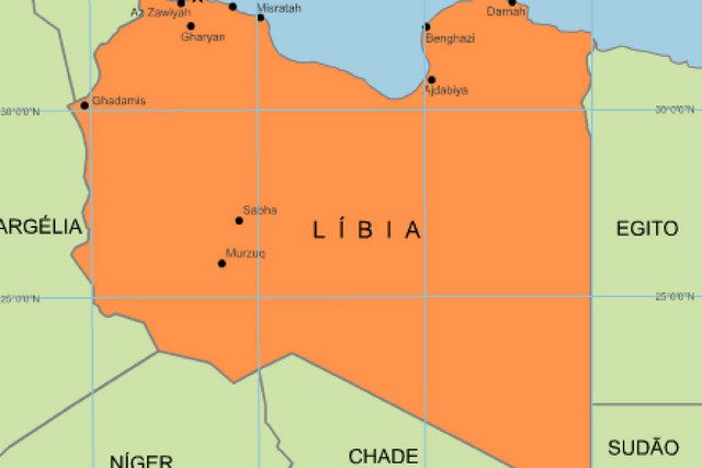 MAPA DA LÍBIA (Foto: Angop)