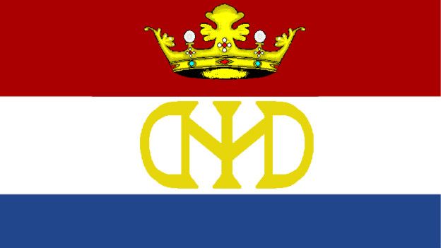 Bandeira da Nova Holanda, como ficou conhecida a colônia da Companhia Neerlandesa das Índias Ocidentais no Brasil (Wikipedia)