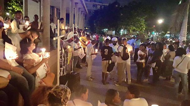 A última vigília foi realizada em Luanda (Cortesia: Liberdade aos Presos Políticos em Angola)