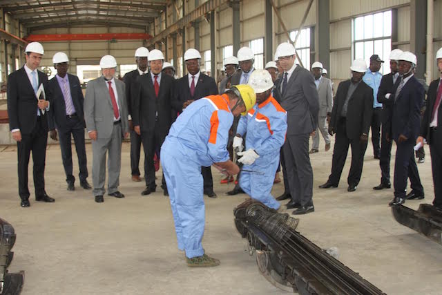 Fábrica de metalomecânica inaugurada em Novembro de 2014 pelo Sec. Estado da Indústria e responsáveis do PIV. (Foto: D.R.)