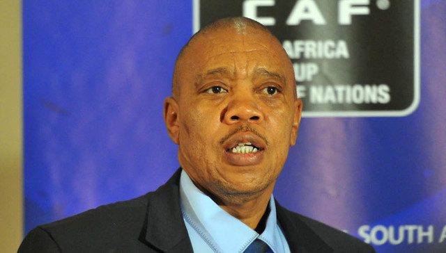 Mvuzo Mbebe, durante a Conferência de Imprensa da CAF no Sandton Sun Hotel, em Joanesburgo, em Fevereiro de 2013. (Foto: ©Samuel Shivambu/Backpagepix)