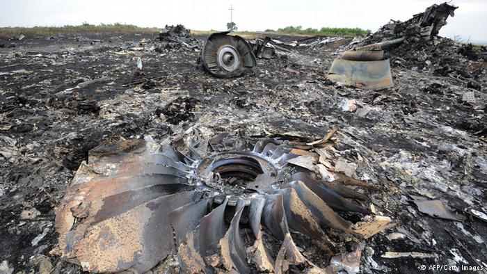 Local onde caiu o avião da Malaysia Airlines, no leste da Ucrânia (AFP/Getty Images)