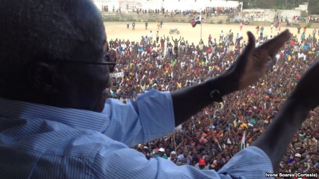 Afonso Dhlakama em Nampula (VOA)