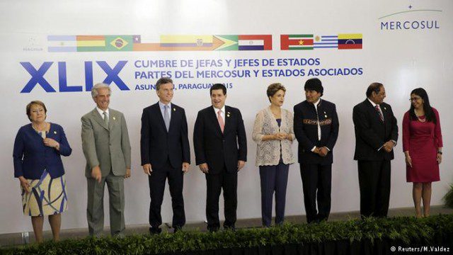 ncontro do Mercosul no Paraguai: comércio entre países ainda é muito incipiente (REUTERS)